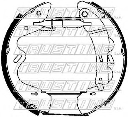 TRUSTING 6409 Brake Shoe Set